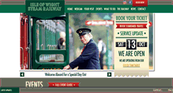 Desktop Screenshot of iwsteamrailway.co.uk